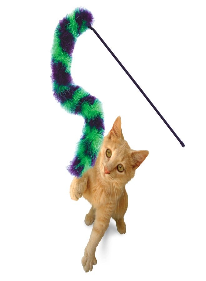KONG Twisted Boa Teaser Cat Wand, Interactive Feather Cat Toy with Catnip, Promotes Healthy Exercise, Hunting, Chasing, Active Indoor Play, Dynamic Motion, Mimics Prey, for Cats, Kittens, Assorted - Image 5